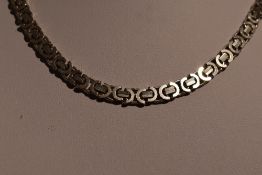 A silver fancy link chain, approx 20' & 36g