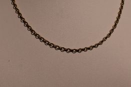 A 9ct gold belcher chain, approx 24' & 4.5g