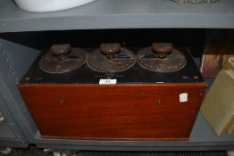 A antique Ohmmeter or similar 'The Cambridge instrument company LTD London'.
