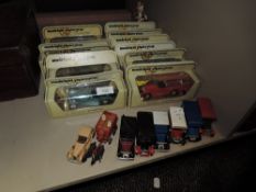 A selection of die cast model toy cars including boxed Yesteryear collection