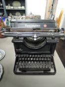 A vintage 1920s Remington typewriter.