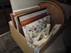 A selection of prints and picture frames also cruel work throw and similar
