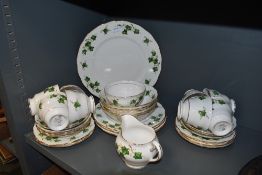 An assortment of Colclough china including cups and saucers,plates,bowls, jug and sugar basin.around