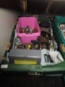 A varied lot of Rim locks, door handles, tools and other useful odds and ends.