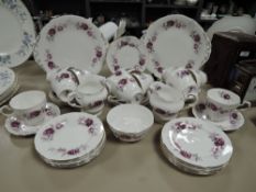A part tea service by Paragon in the Nocturne design