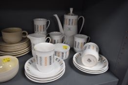 A part Windsor Katrin coffee set, around fourteen items.