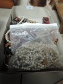 A selection of costume jewellery,a mixture of vintage and modern.