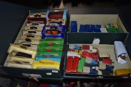 Three boxes of modern diecasts including Lledo, Mattel Corgi, Vanguards, most boxed