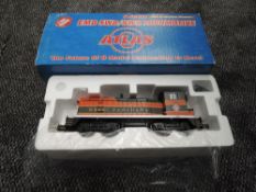 A Atlas (USA) 0 Gauge Three Rail EMD SW8 Great Northern Diesel Locomotive 98, boxed 6104-1