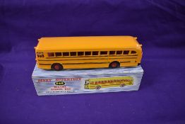 A Dinky Supertoys diecast, Wayne School Bus, in yellow, boxed 949
