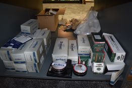 A shelf of Atlas Eddie Stobart diecast Wagons and Trucks, Coasters etc, all boxed