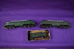 A small collection of Hornby Dublo comprising two Diesel Locomotives, one 0-6-0 Shunting Locomotive,