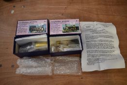 Two Agenoria Models 7MM 0 Gauge Stonebridge Lion Series, Alice Class Hunslet 0-4-0ST and Jubilee