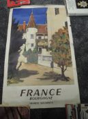 A 1952 SNCF French Railways Poster by Robert Humblot, France, Bourgogne 60cm x 100cm, rolled in