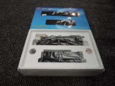 A Broadway Limited Blueline HO scale 4-8-4 Santa Fe Loco & Tender 3751, in original box 5158