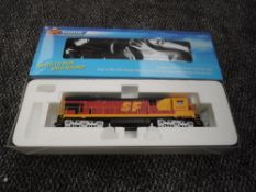 A Broadway Limited Blueline HO scale GE C30-7 ATSF Locomotive 8018, in original box 5042