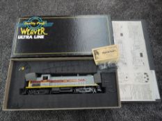A Weaver (USA) Ultra Line 0 Gauge Two Rail Erie Lackawanna RS 3 Diesel Locomotive 1041, boxed