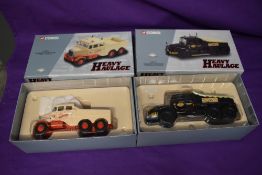 Two Corgi 1:50 scale Limited Edition Heavy Haulage diecasts, Scammell Constructor Siddle C Cook