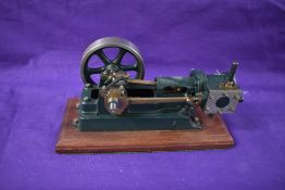 A well engineered Stuart Turner style horizontal live steam mill engine, single cylinder with two