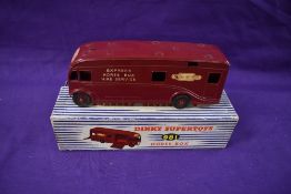 A Dinky Supertoys diecast, Horse Box with Britains lead horse, boxed 981