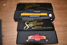 Two Bachmann Spectrum Master Series HO scale, Union Pacific Locomotive 9381 boxed 86015 and GE 44