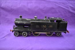 A Hornby style cockwork repainted 0 gauge 4-4-2 LMS Tank Engine