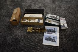 Two HO scale model part kits, Grandt Porter 0-4-0 Saddle Tank Loco, boxed, On30 Down N Dirty Dress