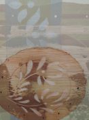 A print, after P G Gravele, stylised still life, dated 1996, 13 x 18cm, framed