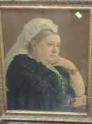 A print Queen Victoria, 19th century, 50 x 37cm, framed and glazed