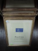 Five modern unused glazed picture frames, 30 x 24cm