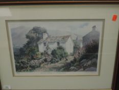 A Ltd Ed print, after Judy Boyes, Aunty's Cottage at Eskdale Green, numbered 732/850, signed, 27 x