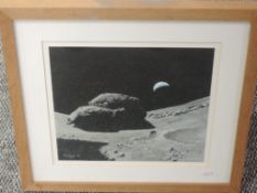 A gouache painting, Matthew Hedges, Boulders on the Moon- day 9, signed and dated (19)96, 26 x 28cm,