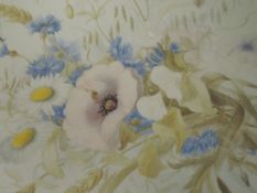 A watercolour, Didier, still life indistinctly signed, 32 x 38cm, framed and glazed