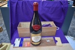 A 300cl Jeroboam of 1990 Cuvee Du Py Chateau De Pizay Morgon, in original wooden case with