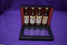 A Signatory Vintage Scotch Whisky Four Miniature Bottle set, Vintage 1974 Rosebank bottled 93, 341/