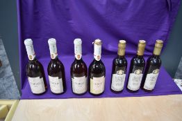 Three half Bottles of Carlyle Estate Liqueur Muscat and four 0.51l bottles of 1981 Tokaji Aszu
