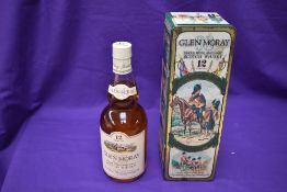 A bottle of Glen Moray Single Highland Malt Scotch Whisky, 12 Years Old, 75cl, 40% Vol, in The