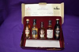 A William Grant & Sons 5 miniatures, The Spirit of Independence set comprising, Balvenie 10 Year