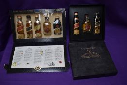 A Johnnie Walker Special Collection 5 miniatures set Celebrating 500 years of Scotch Whisky