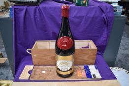 A 300cl Jeroboam of 1989 Cuvee Du Py Chateau De Pizay Morgon, in original wooden case with