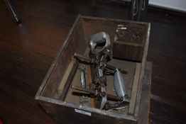 A boxed Lewin multiplane with assortment of cutters and accessories