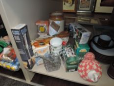 A mixed lot of kitchenalia, a lot in original boxes including herb chopper,timer and similar.