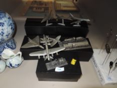 a variety of royal Hampshire fine art miniatures,of train and plane interest.