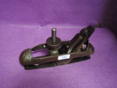 A wood workers or cabinet makers plane by Stanley no. 20 compass or radial plane in good order