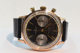 A gent's 1960's Breitling Top Time Chronograph wrist watch having a baton numeral dial with