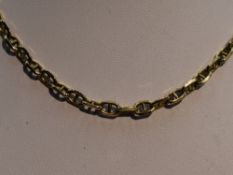 A 9ct gold fancy link chain, approx 18'and 25.3g