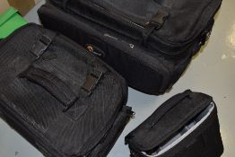 Three Lowepro camera bags