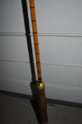 A two piece 12ft fly rod possibly Hardy no makers mark