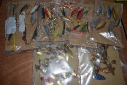 A large selection of fishing sinners/luries.