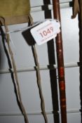 A vintage two piece 9st 6inch cane fly rod in Hardy sleeve,unmarked.